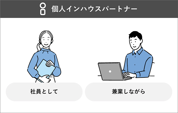 個人インハウスパートナー ~ 社員として、兼業しながら